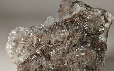 Fluorite Transparent cubic crystals - Height: 8 cm - Width: 9 cm- 559 g