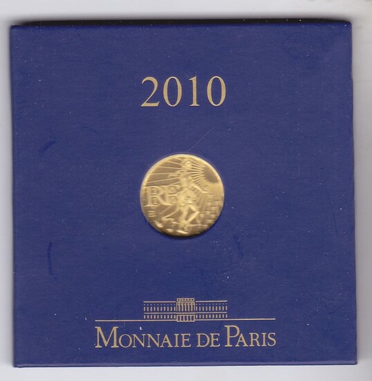 France - 100 euro 2010 la semeuse - Gold