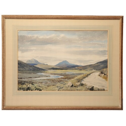 GEORGE MARK OSWALD DAVY (1898-1983) A Highland river landsca...