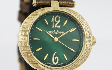 GEOVANI - "NO RESERVE PRICE" Swiss Diamond Watch - GOL546-GL-D-12 - Women - 2011-present