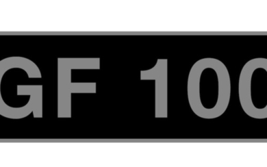 'GF 100' - UK vehicle registration number