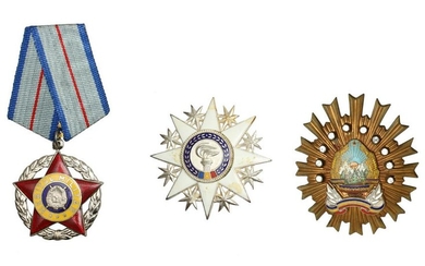 GROUP OF SOVIET ROMANIAN ORDERS AND DECORATION