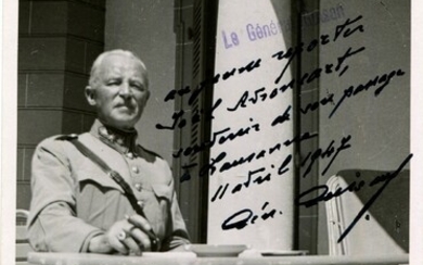GUISAN HENRI : (1874-1960) Général suisse qui a occupé la fonction de général des forces...