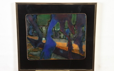 GWENDOLYN ORSINGER ANDERSON ORSINI (American, 1912–2013). Abstract, 1995, enamel on...