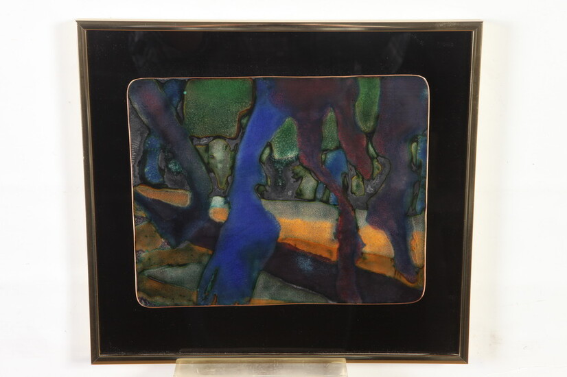 GWENDOLYN ORSINGER ANDERSON ORSINI (American, 1912–2013). Abstract, 1995, enamel on...