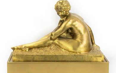 Gabriel G Chauvin Antique French Bronze Sculpture