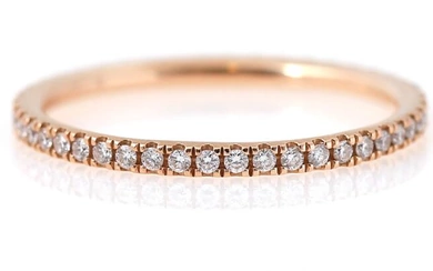 Georg Jensen An “Aurora” eternity diamond ring set with numerous brilliant-cut diamonds...