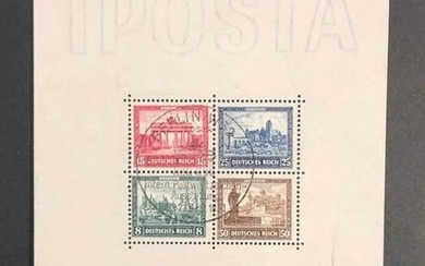 German Empire 1930 - . Block 1 Iposta with commemorative postmarks