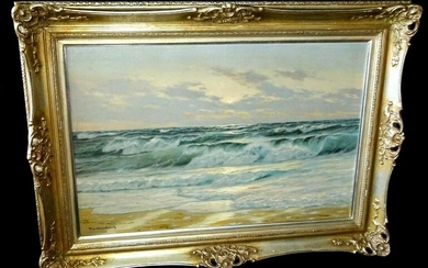 German Oil Painting Sea Patrick von Kalckreuth (DoC)