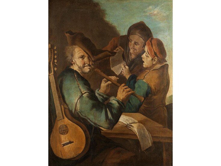 Giacomo Francesco Cipper, genannt „Il Todeschini“, 1664 Feldkirch/ Vorarlberg – 1736 Mailand, zug., MUSIZIERENDE GESELLSCHAFT