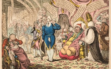 Gillray (James). Visiting the Sick, H. Humphrey, July 18th 1806