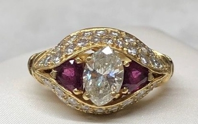 Gioielleria Corvino - 18 kt. - Ring - 1.07 ct Diamond - Diamond