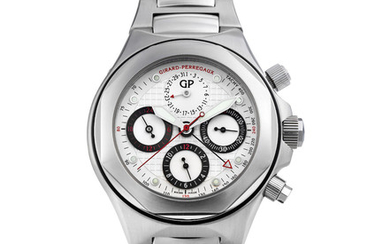 Girard-Perregaux. A Stainless Steel Chronograph Bracelet Watch