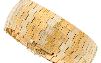 Gold Bracelet Metal: 18k gold, rhodium accents Weight: 50.69...