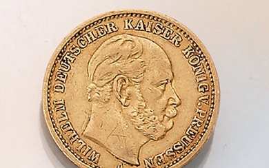 Gold coin, 20 Mark, German Reich, 1875...