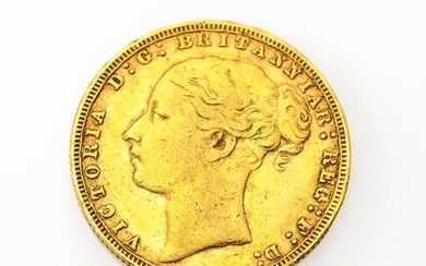 Gold coin, Sovereign, Great Britain, 1876 , Victoria,...