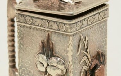 Gorham sterling silver aesthetic movement match safe.