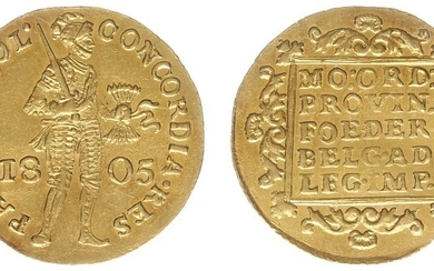 Gouden Dukaat 1805 Dordrecht (Sch. 29 /RRR / Delm. 1171B...