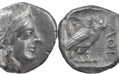 Greek Coins Attica, Athens. Tetradrachm after 449 BC, AR...