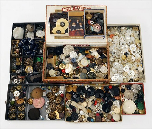 Group of Antique and Vintage Buttons.