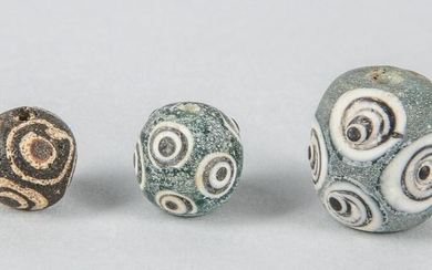 Group of Roma Type Dragonfly Eye Trade Beads