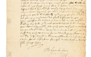 HENRI IV. Lettre signée « Henry » à sa sœur Catherine de Bourbon alors régente...