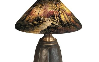 Handel Woodland Landscape Table Lamp, No. 5673