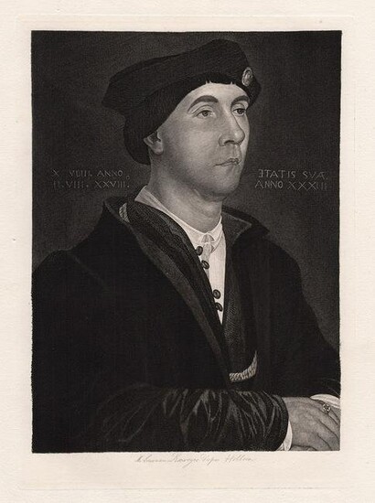 Hans Holbein the Younger Sir Richard Southwell (English, 1502/1503-1564) etching signed