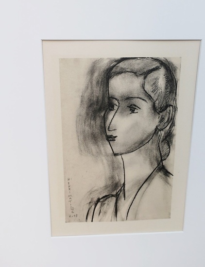 Henri Matisse(1869-1954) "Portrait", aus Portraits, Offsetlithographie,Mourlot Paris 1954,ungerahmt,ca.27,5x19,5cm