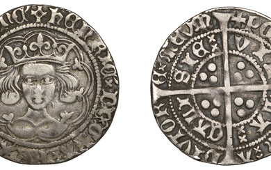 Henry VI (First reign, 1422-1461), Rosette-Mascle issue, Groat, Calais, mm. crosses IIIa/V,...