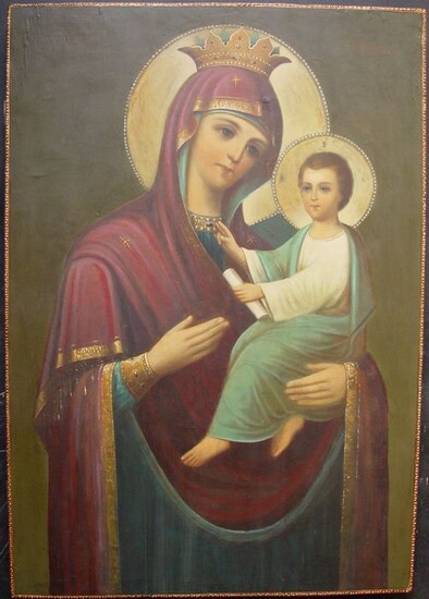 Icon, Mother of God "Quick to Hear" - Wood - 19th century