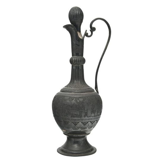 Iranian .875 Silver Chased Ewer.