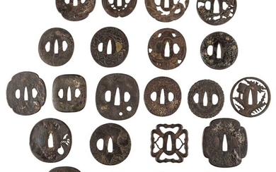 Japanese Tsuba. A good collection of 18th century and later sword guards