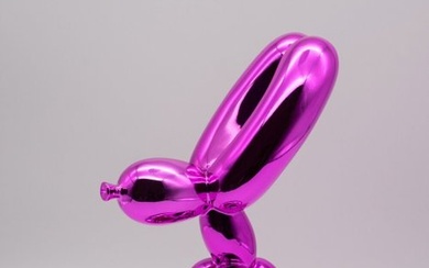 Jeff koons (after) - Balloon sitting rabbit (Pink)