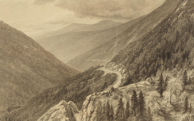 John Ross Key (1837-1920) Mountain Road sight 14 3/4 x...