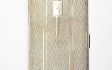 KENNART LTD; a George VI hallmarked silver large cigarette case...