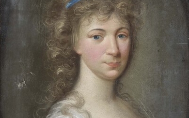 Karl Wilhelm Bardou1774 Berlin - après 1842 Portrait d'une dame, buste à droite. Signé ou...