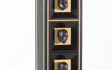 Kevin Irvin Chest of Drawers (Bronze Head for Pulls), 1997