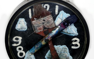 Konstantin Bokov, Navigation Clock, Acrylic on Board