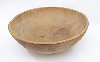 LARGE 19TH CENTURY WOODEN BOWL