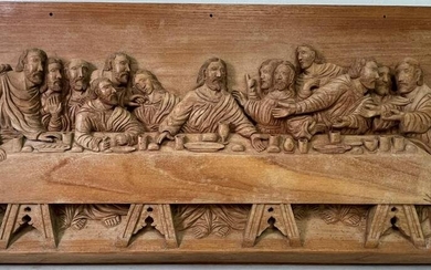 LAST SUPPER WOOD CARVING