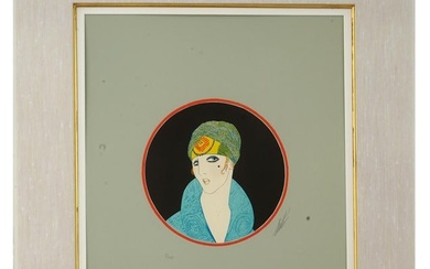LTD ART DECO FRENCH RUSSIAN COLOR LITHOGRAPH BY ERTE