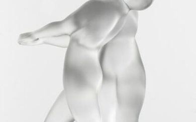 Lalique "Deux Danseuses" Art Glass Sculpture