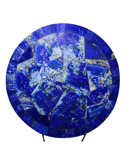 Lapis Lazuli Platter - 31×31×1.5 cm - 1600 g - (2)