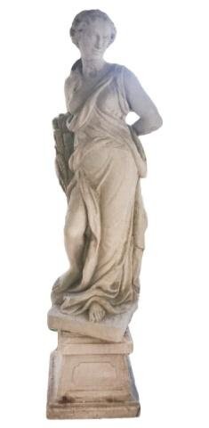 Large Antique Allegory of Fall Garden Statue