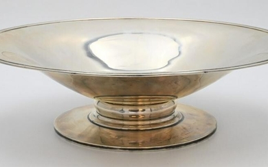 Large Durham Sterling Silver Center Dish, shallow bowl