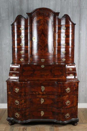 Late 18th C Continental Marquetry Secretary