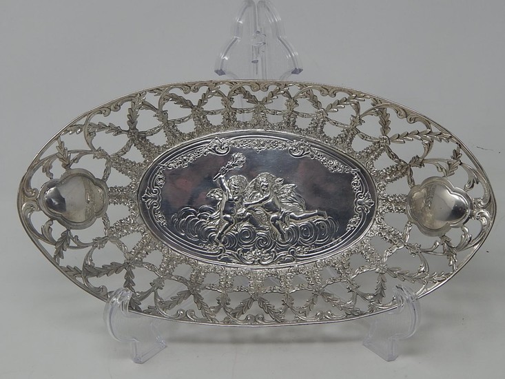Late 19th Century Continental Silver Table Centre Basket of ...