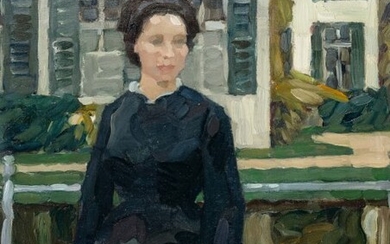 Leo Putz 1869 – Meran – 1940 Portrait (Frieda Blell)
