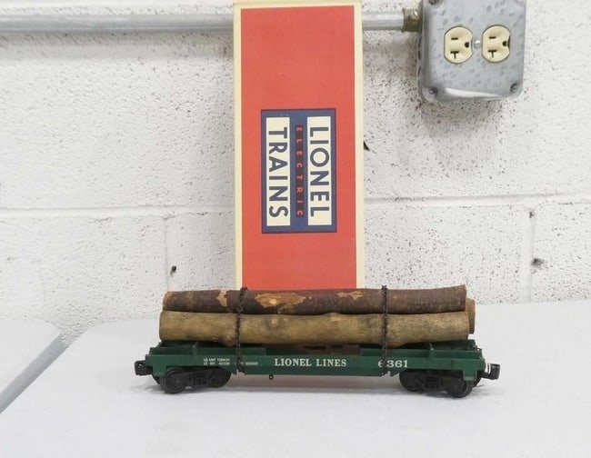 Lionel Lines 6361 Log Car Model Train Car with Box